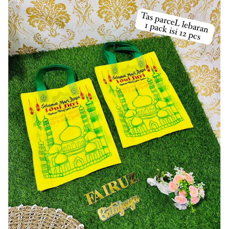 

24 pcs tas parcel lebaran idul fitri goodie bag ukuran besar 30x40 cm