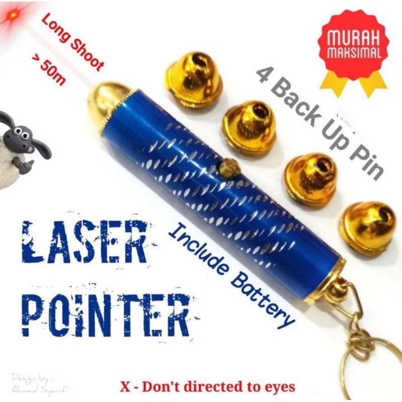 Mainan Laser Pointer Free Baterai Senter Jarak Jauh
