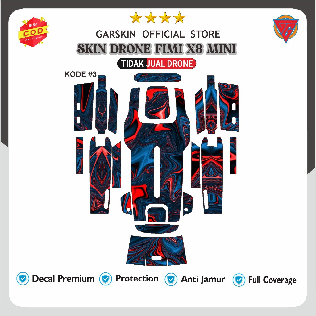 FIMI X8 MINI 3 Skin Garskin FIMI X8 MINI 3 Motif Top Termurah