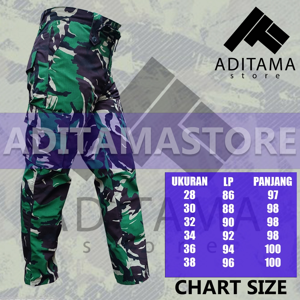 CELANA PANJANG CARGO PDL LORENG MALVINAS ARMY / CELANA PDL LORENG / CELANA ARMY / Cargo army loreng