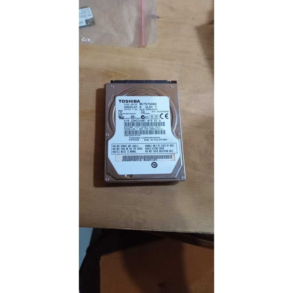 Harddisk Laptop SATA 2,5 Inc 750GB