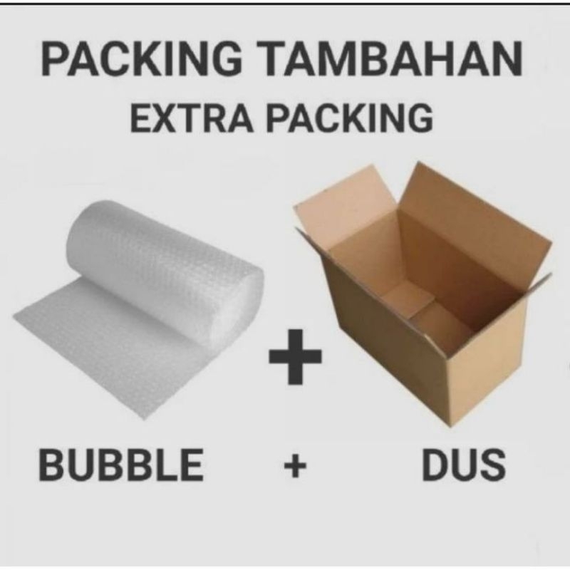 

Ekstra packing tambahan / Double Bubble wrap / Kardus tambahan