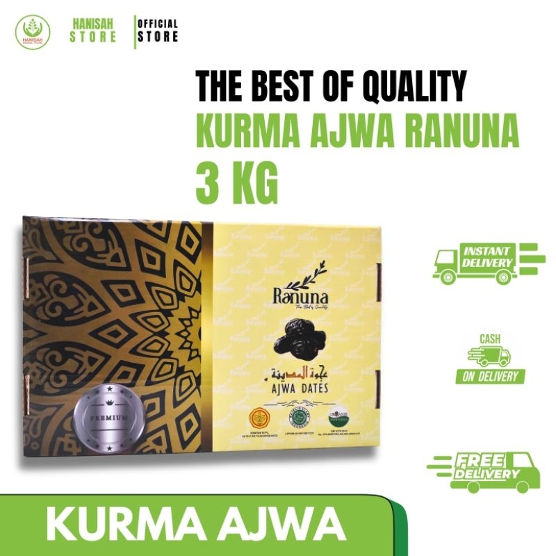 

KURMA AJWA RANUNA 3KG, •Kurma yang bisa menghindari Racun dan Sihir•
