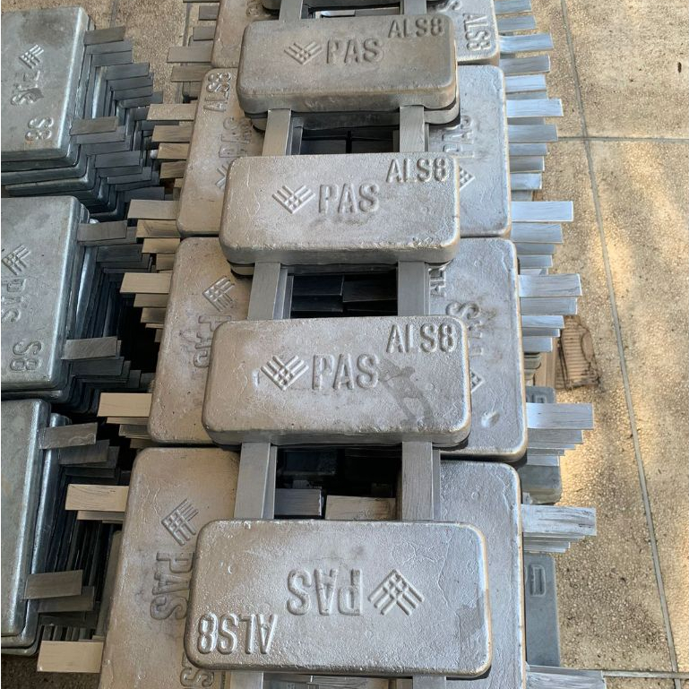 Aluminium Hull Anodes S-Series Merk PAS Welded Type Anti Karat Aluminium Hull Untuk Kapal