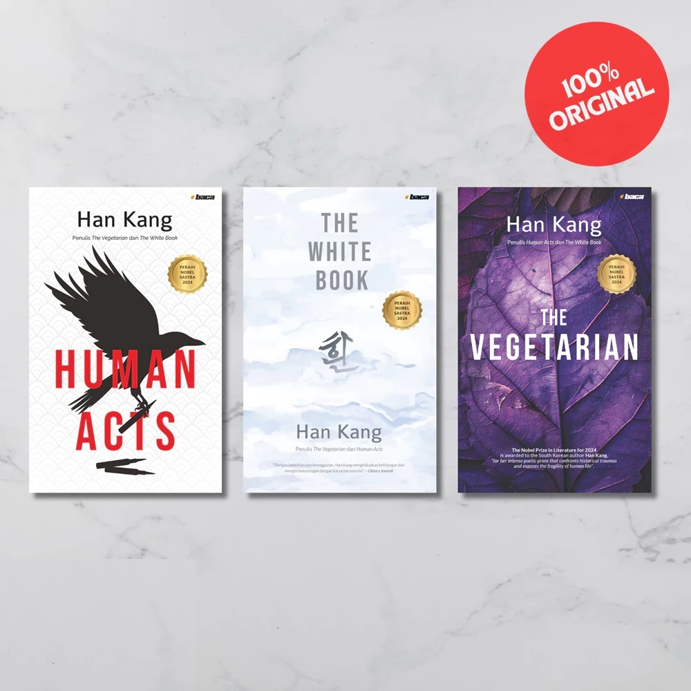 Buku Original Karya Han Kang - White Book - Humab Act - Vegetarian - Han Kang