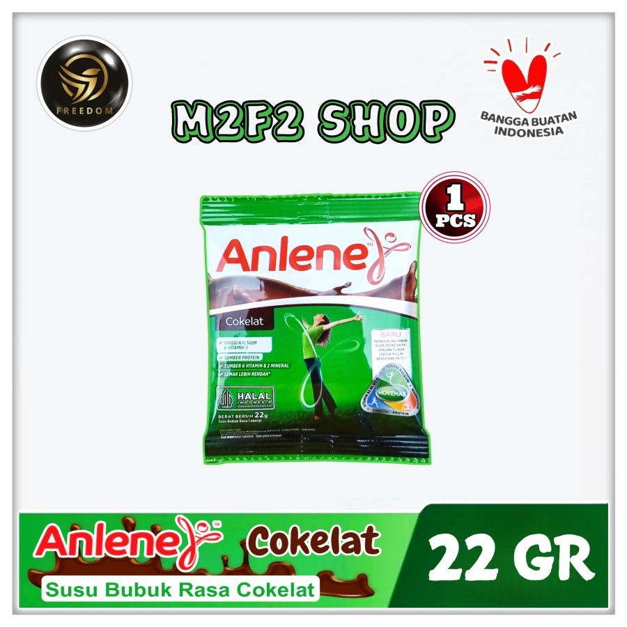 

Anlene Susu Bubuk Instant Rasa Cokelat | Chocolate Sachet - 22 gr (Kemasan Satuan)