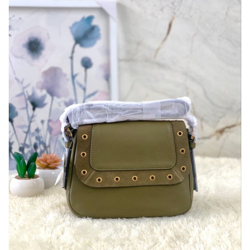 Fossil Small Harper crossbody green moss