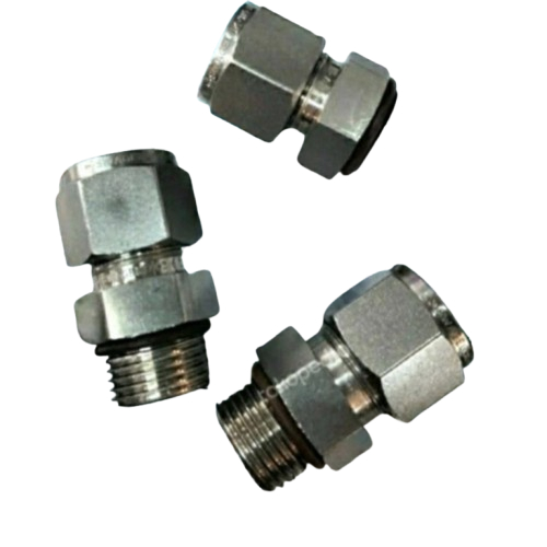 Male connector 1/8" OD x 1/4" BSPP SS316