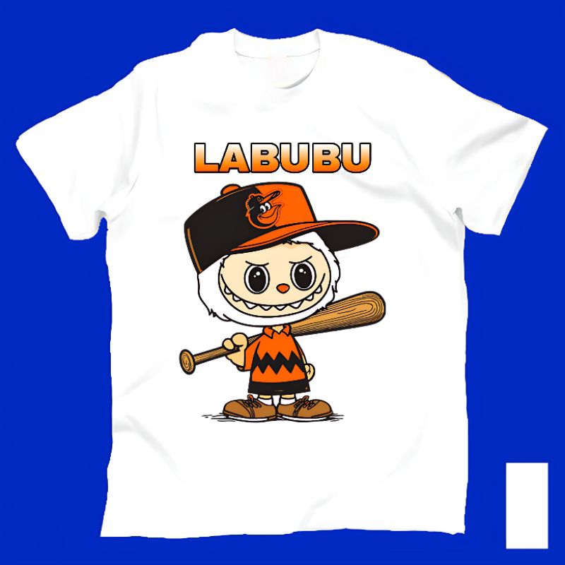 Kaos Baju Tshirt Custom Anak Perempuan Wanita Cewek Laki Laki Cowok Dewasa Gambar Boneka Labubu Mons