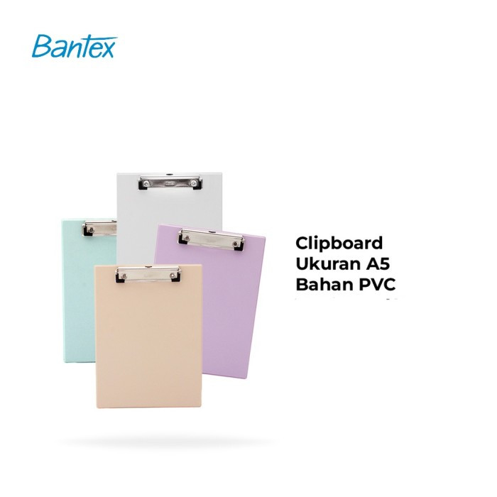 

Bantex Clipboard / Papan Jalan / Papan Ujian A5 Warna Pastel #4206