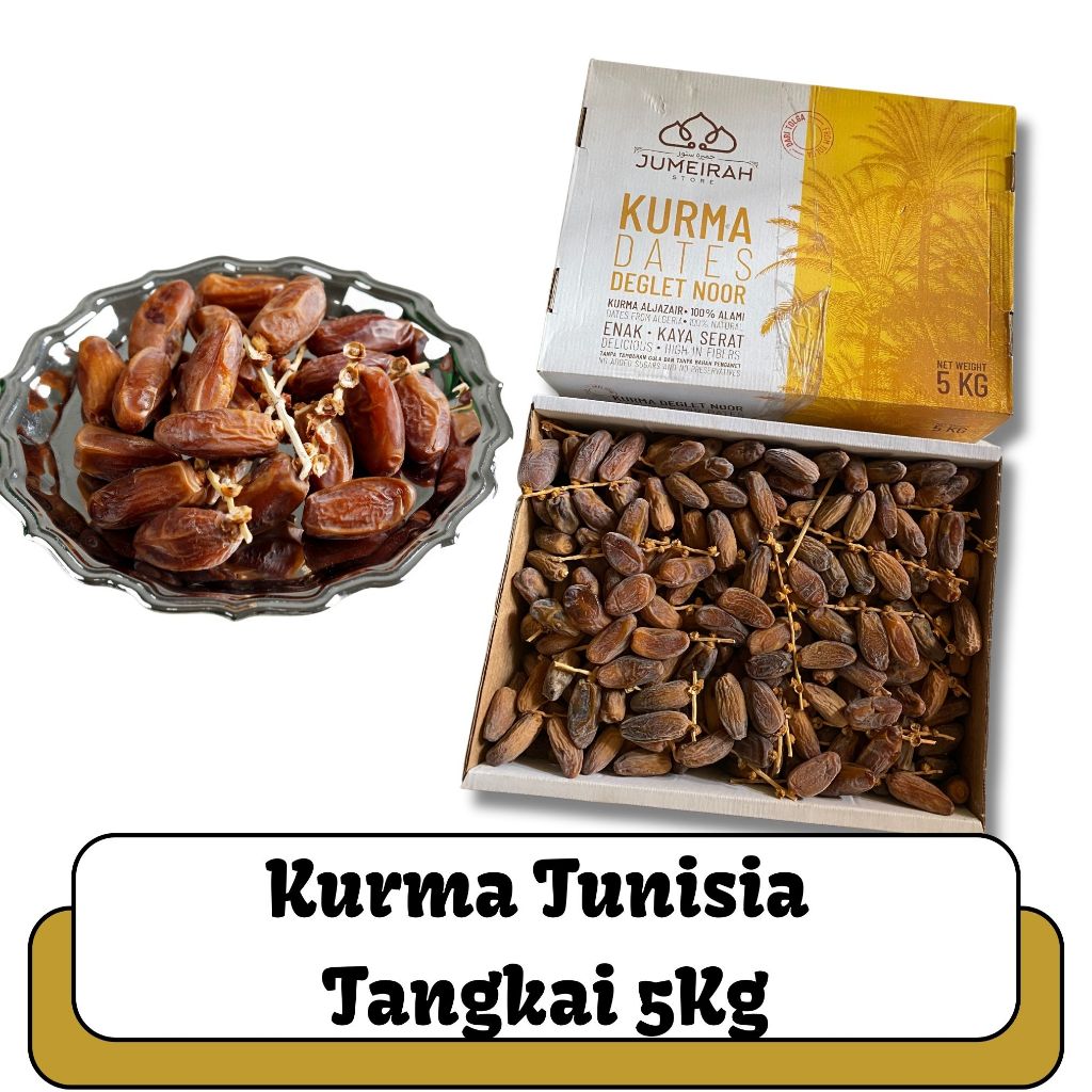 

OLEH OLEH HAJI DAN UMROH 5KG KURMA TUNIS TANGKAI TUNISIA I KURMA BERTANGKAI FRESH 1 KARTON