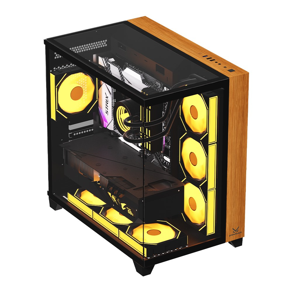 CASING FPMAX Crystal Z9 Art - Wood ATX, mATX, ITX Gaming Case FPmax Z9