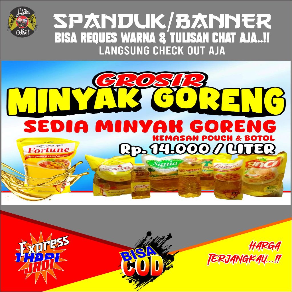 SPANDUK BANNER GROSIR MINYAK GORENG