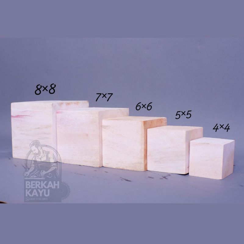balok kubus kotak kubus 4×4-10×10 balok kayu balok kotak balok susun mainan edukasi anak properti fo