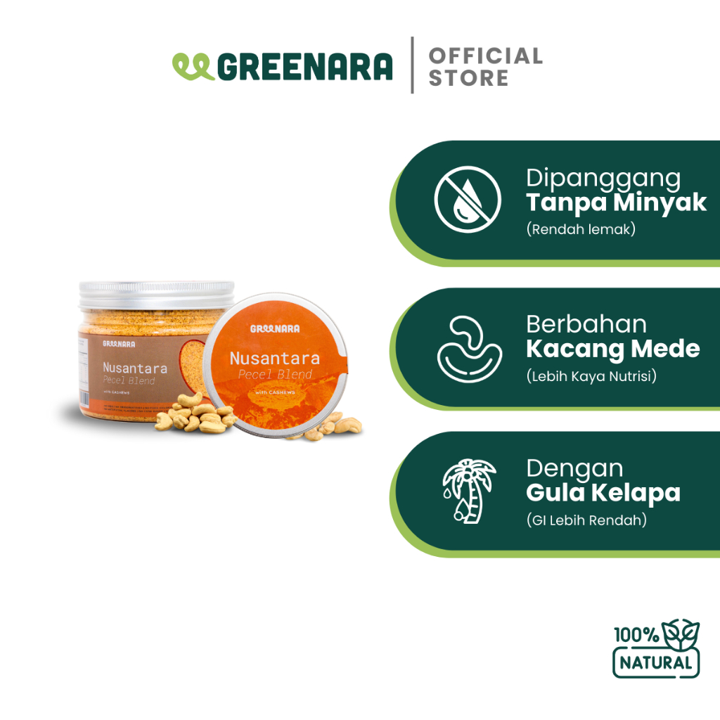 

Greenara Nusantara Bumbu Pecel Mede Instant / Bumbu Sehat Siap Saji