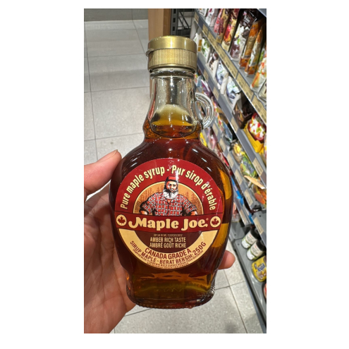 

Sirup Maple Joe Canada Grade A Amber Rich Taste