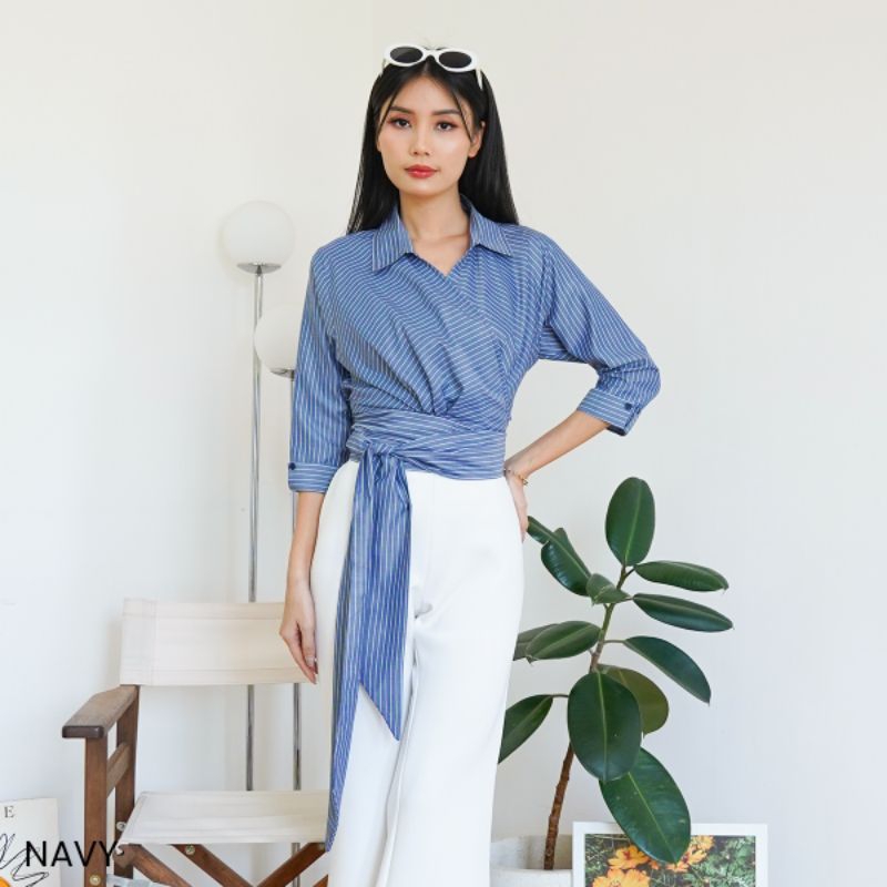 Blouse Katun Garis Belina | Korean Style | Fashion Bangkok |Thailand Style