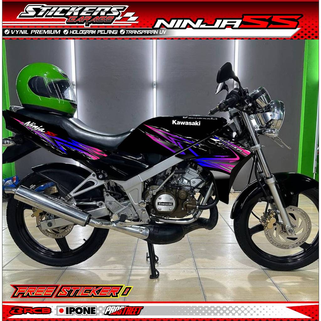 STRIPING VARIASI KAWASAKI NINJA SS / STICKER LIST VARIASI MOTOR NINJA SS