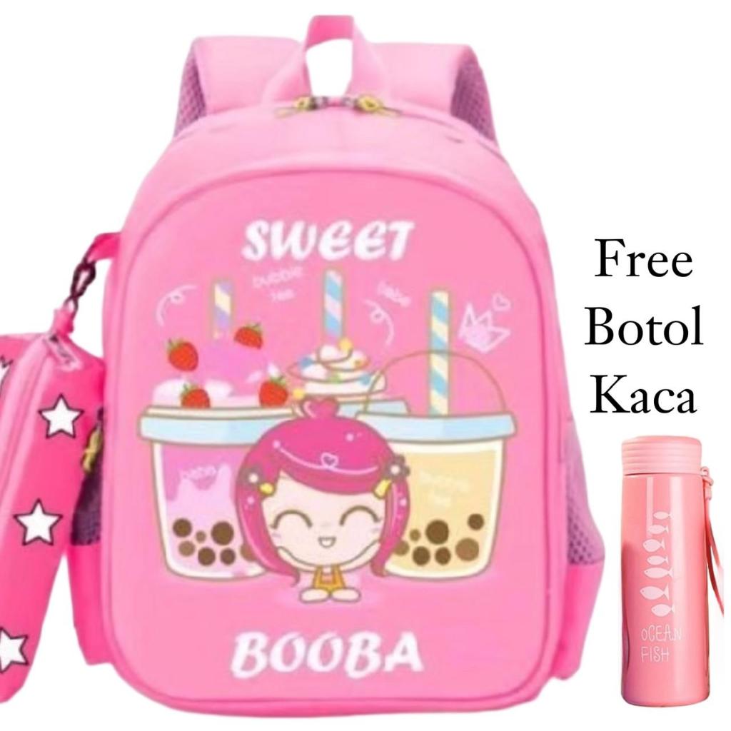 Tas sekolah anak perempuan TK/Tas ransel anak sekolah cewek/Tas sekolah anak cewek lucu/Tas sekolah 