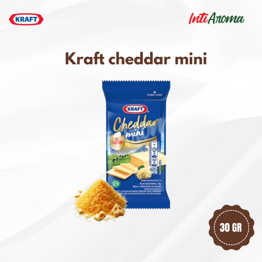 

Kraft keju cheddar mini 30gr