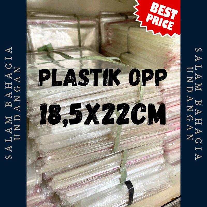 plastik undangan opp seal 18,5x22cm - plastik undangan - plastik pembungkus