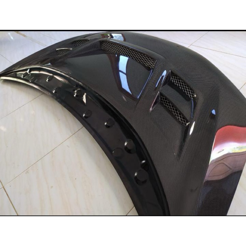 kap mesin carbon honda jazz gk5 engine hood carbon jazz gk5