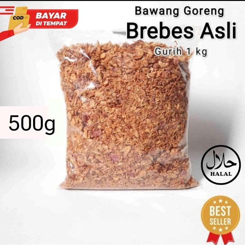 

Bawang goreng asli 500g [ C ] Renyah •Berkualitas asli brebes brambang asli -bahan masakan