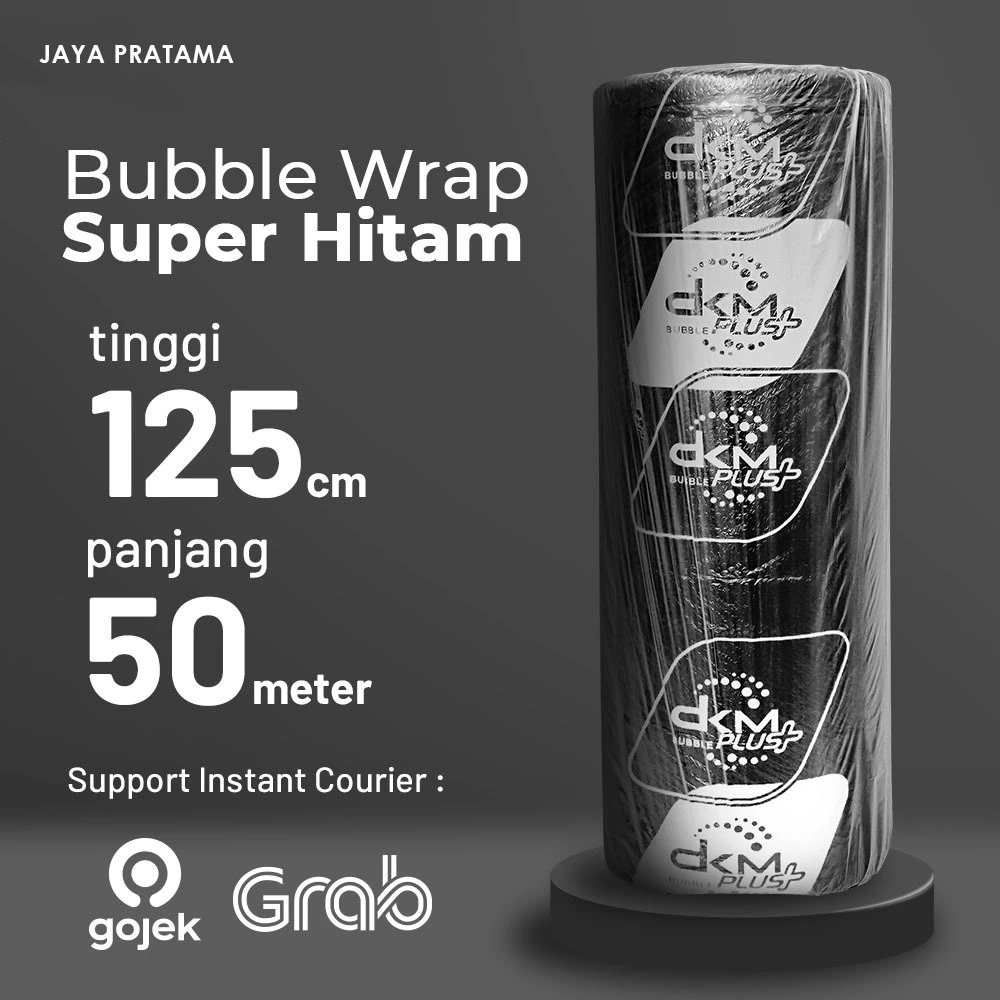 

KHUSUS GOSEND INSTANT | BUBBLE WRAP DKMPLUS STANDARD SUPER TEBAL HITAM 2.6KG NON CORE