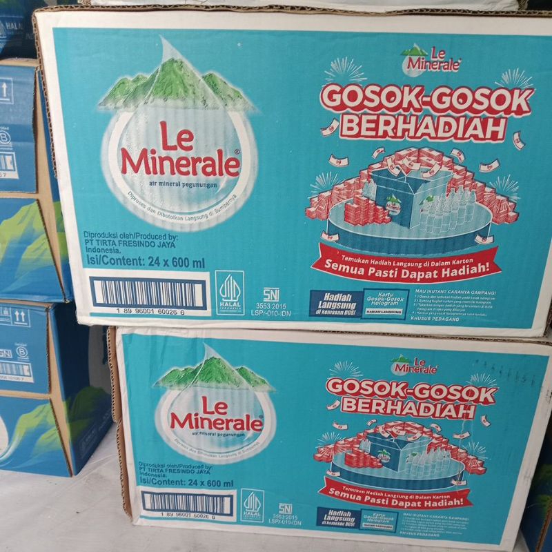

Promo air mineral Le Minerale 600ml