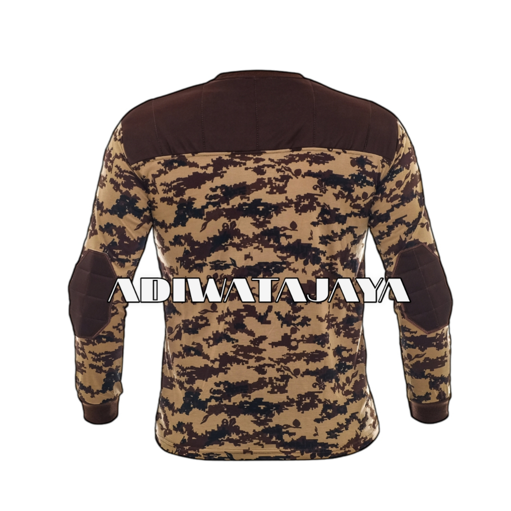 QH KAOS LORENG LENGAN PANJANG BAJU LORENG TNI AU LENGAN PANJANG