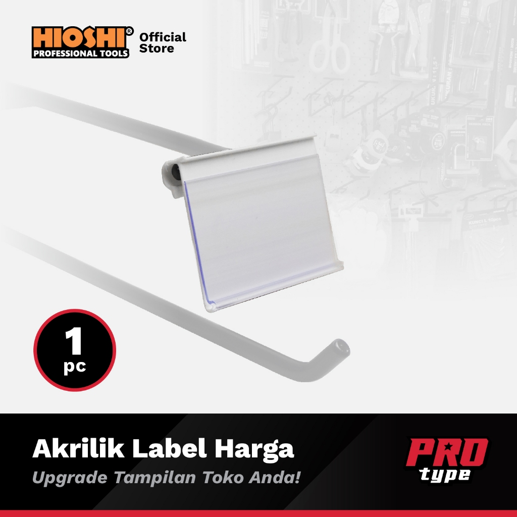 

HIOSHI Akrilik Label Harga