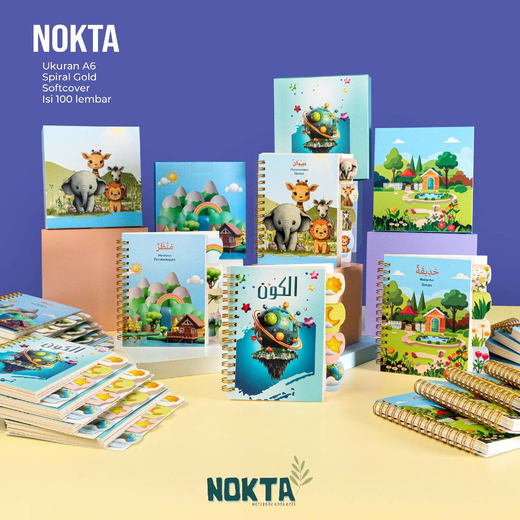 [READY] Nokta (Notebook Kosakata)/Notes Mini A6/Buku Kecil/Notes Kecil/Notes Lucu/Buku Mewarnai