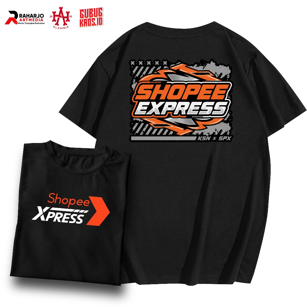 Kaos distro SHOPEE EXPRESS DESAIN 1 I KUALITAS PREMIUM BAHAN TEBAL DAN HALUS I 100% COTTON COMBED 30