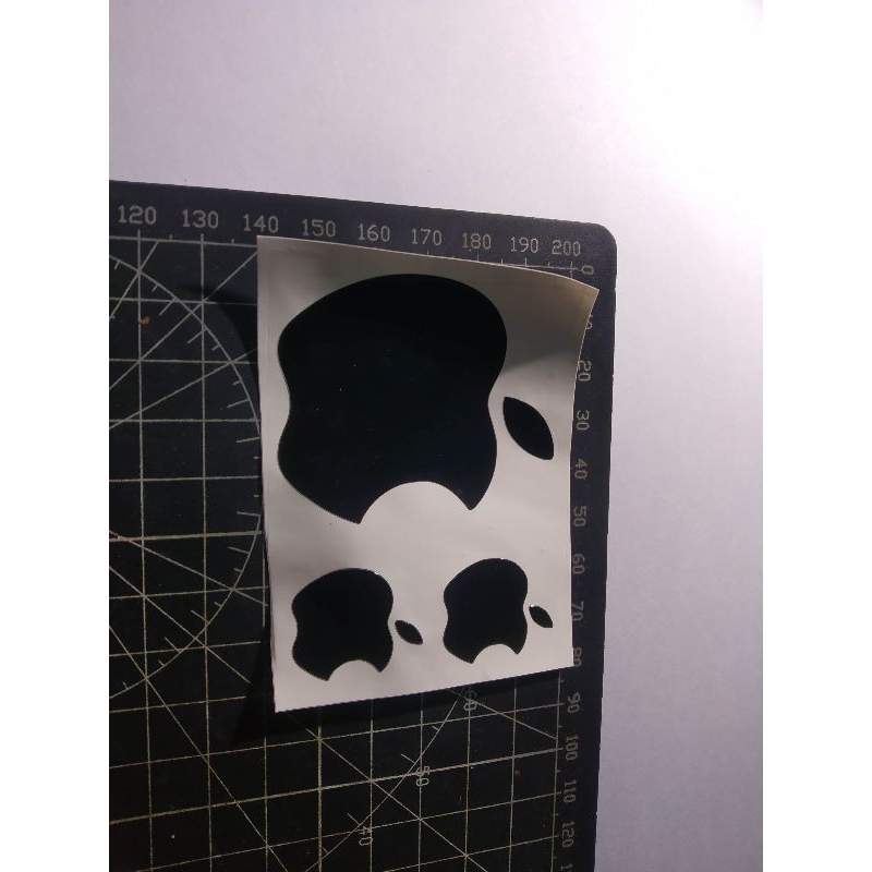 

stiker cutting apple dapet 3pcs