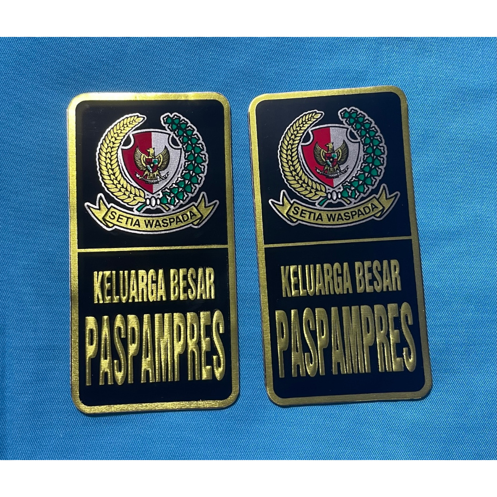 Sticker Plat Paspampres (Hitam) (B) - Stiker Plat Mobil Paspampres - Stiker Paspampres - Sticker Pas