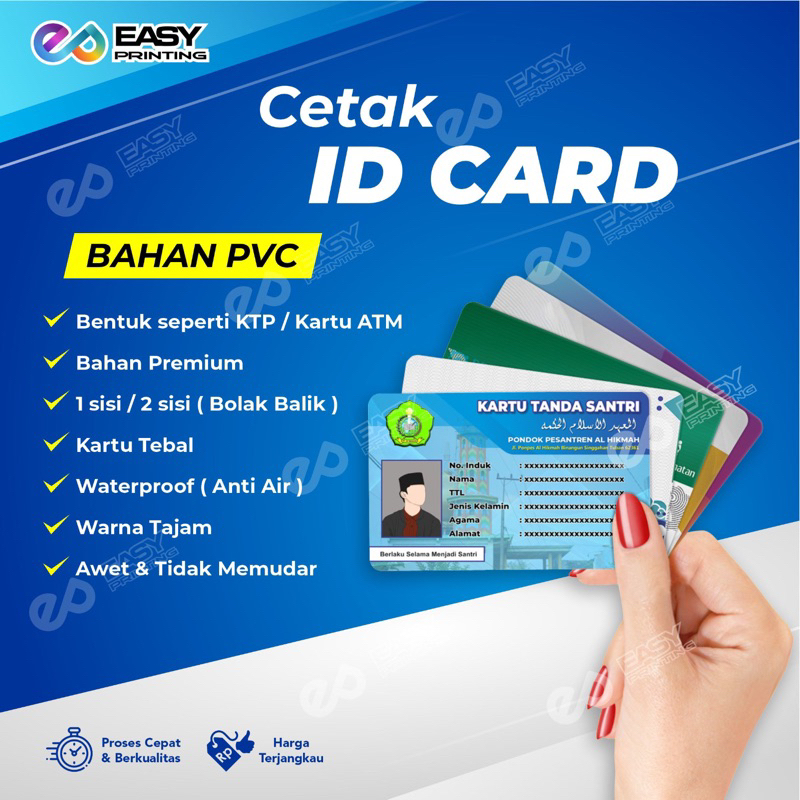 

Cetak ID Card / Kartu Pelajar / kartu anggota / kartu karyawan