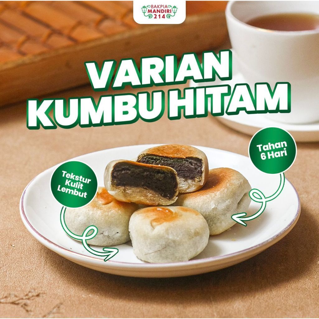 

BAKPIA PATHOK KUMBU HITAM (BASAH) - BAKPIA MANDIRI 214