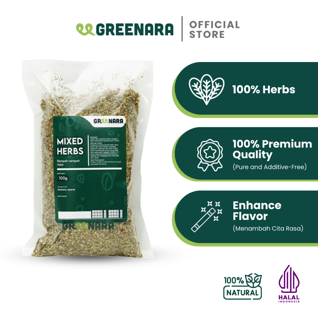 

Greenara - Bumbu Rempah Italian 100gr / Italian Mixed Herbs