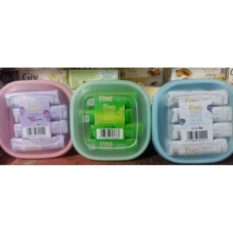

Fres tepak ready 3warna per tepak isi 4sabum