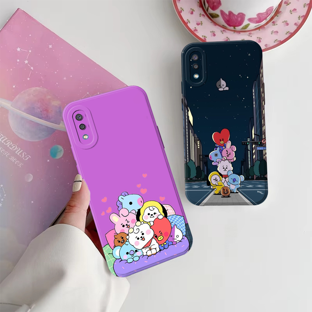 Samsung A02 M02 A7 2018 A10 A10s A11 - Softcase - Motif Bt21 - Fashion Case - Silikon TPU - Bumper