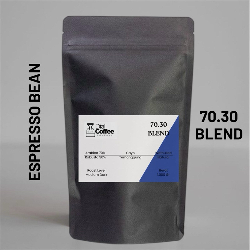 

Biji Kopi Bubuk Espresso Custom Blend 70:30 Arabica Robusta Roasted Beans Kopi Susu blend 1 kg 1kg