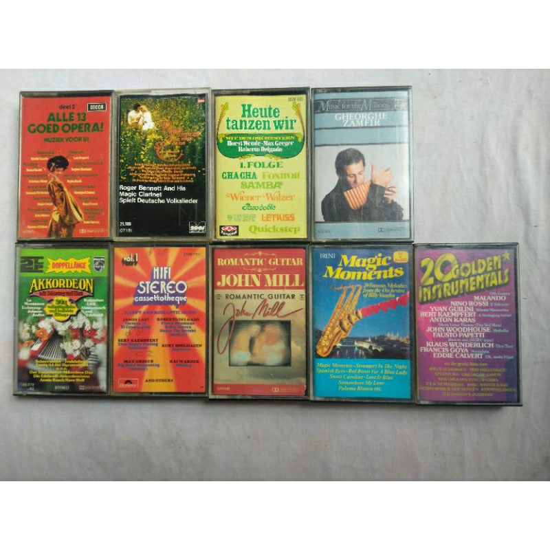 (bisa cod)kaset tape pita lagu barat instrumen impor