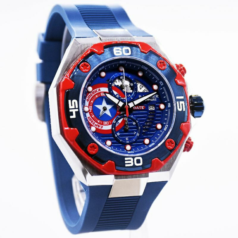 Balmer B-8821MC Captain America LIMITED EDITION Free Strap Garansi 2 Tahun Original