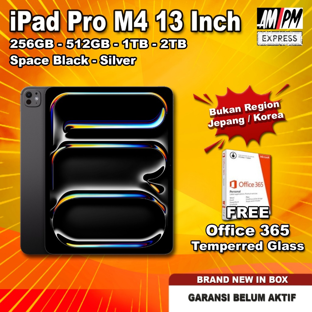 iPad Pro M4 13 Inch 11 Inch 2024 2TB 1TB 512GB 256GB Space Black Silver