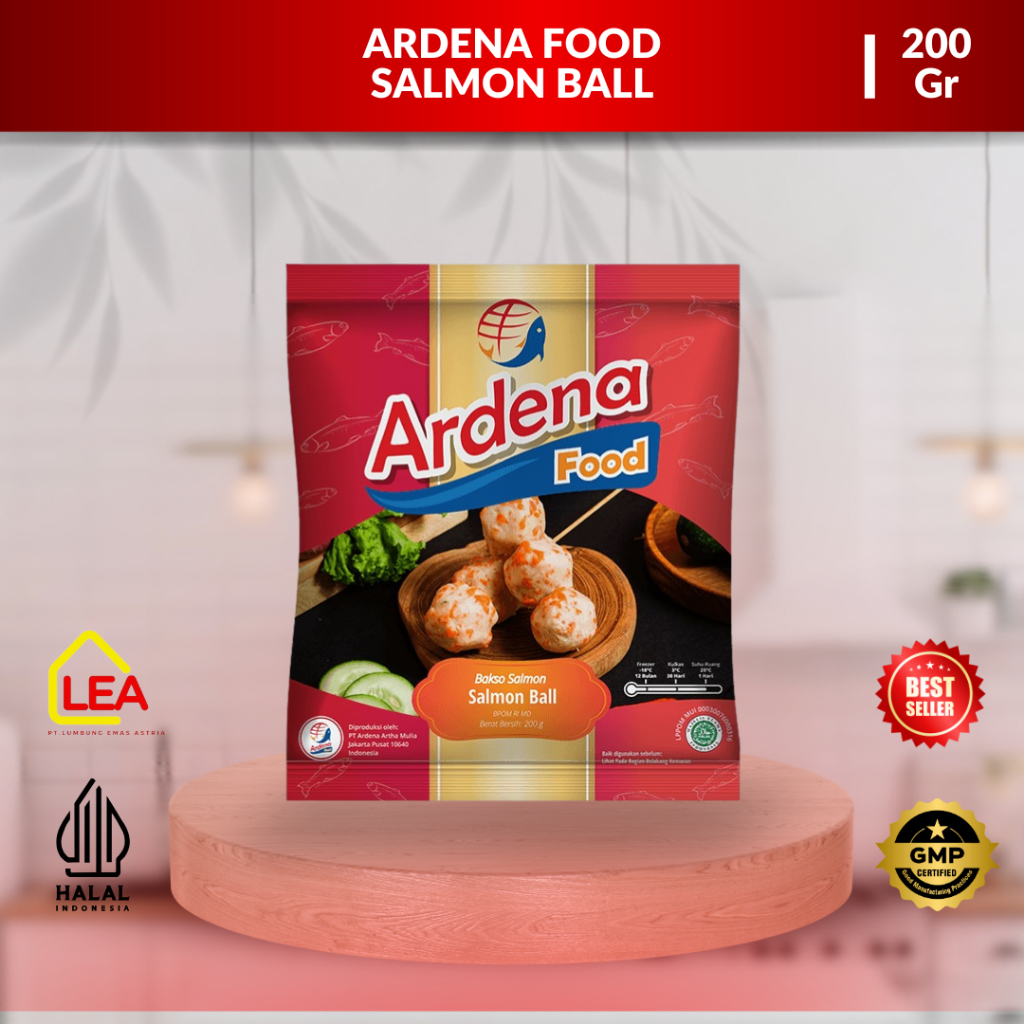 

Ardena Food Bakso Salmon 200 Gr