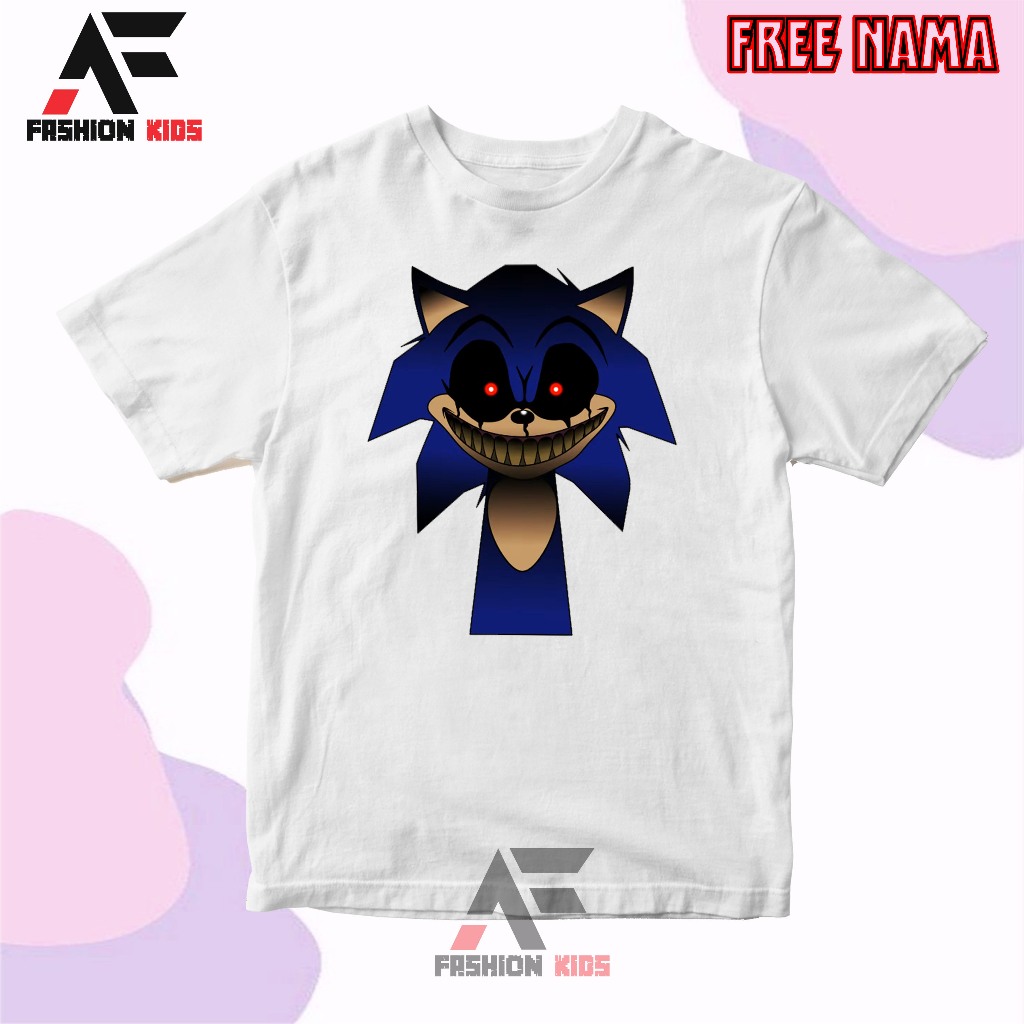 BAJU KAOS ATASAN ANAK SONIC EXE INCRIDIBOX SPRUNKI TERBARU