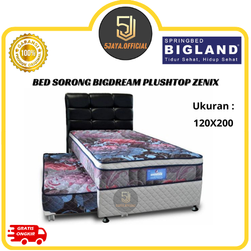 Bed Sorong Bigdream by Bigland Plushtop Zenix - 120x200 Matras