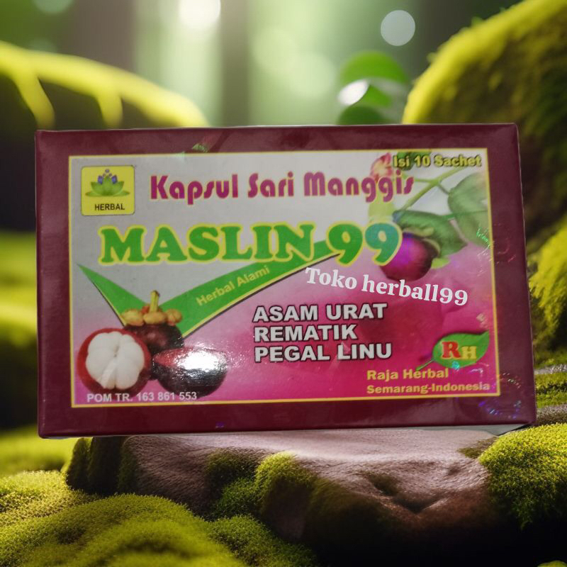 MASLIN 99,SARI MANGGIS (Asam urat pegal linu dll)100% ORIGINAL