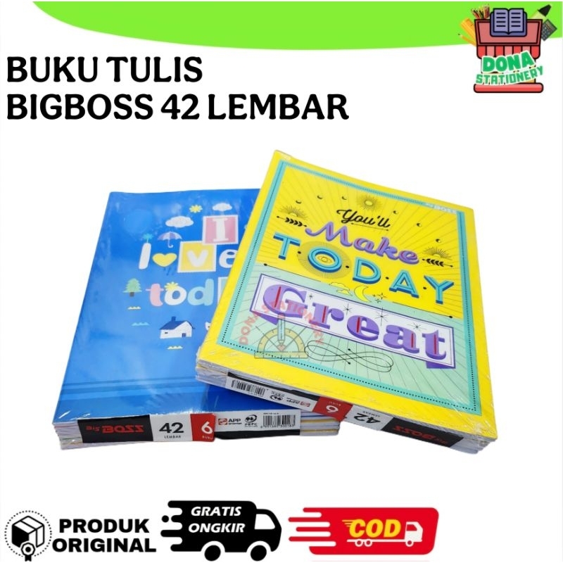

[ PACK ] Buku Tulis BIGBOSS 42 LEMBAR | MOTIF NETRAL