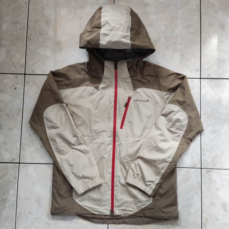 Jaket outdoor, waterproof, gorpcore, two tone, coksu, lafuma
